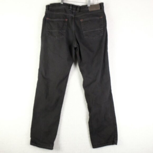 Bugatti Jeans Mens 32X30 Black Regular Fit Straight Leg Stretch Denim - Picture 4 of 9